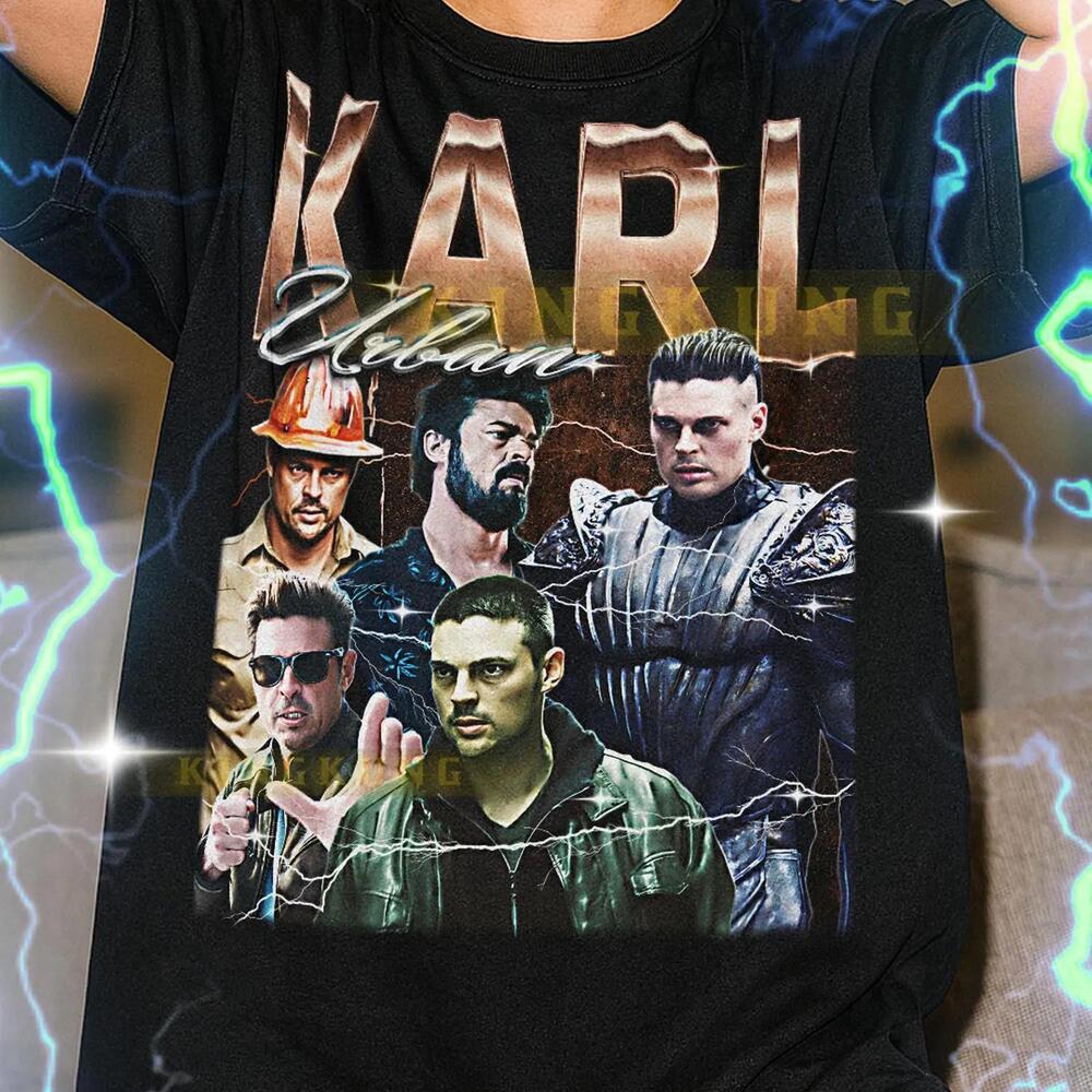 Karl Urban Retro 90s Homage Graphic T Shirt